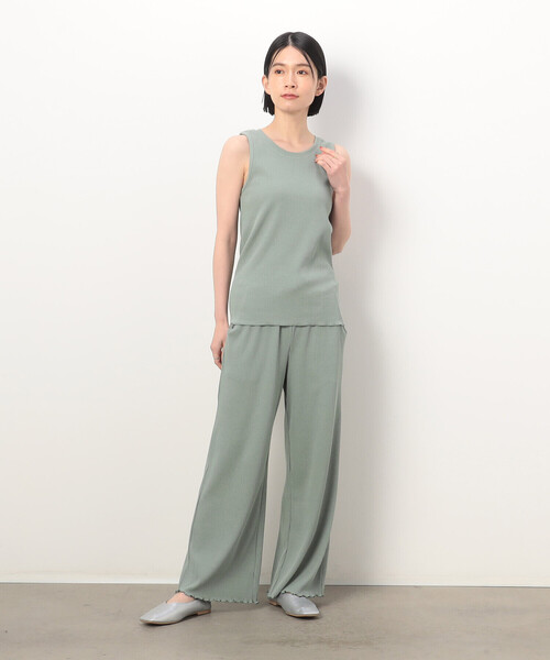 ONIGIRI（オニギリ）の「リブタンクトップ（タンクトップ・レディース・グリーン系その他/アイボリー/グリーン/ネイビー・M/L）」の14枚目の写真