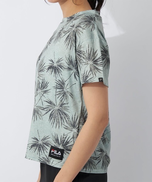 FILA（フィラ）の「【FILA/フィラ】レディーススムースラッシュTシャツ　水陸両用（Tシャツ/カットソー・レディース・ホワイト/ミント/カーキ・LARGE/X-LARGE/MEDIUM）」の21枚目の写真