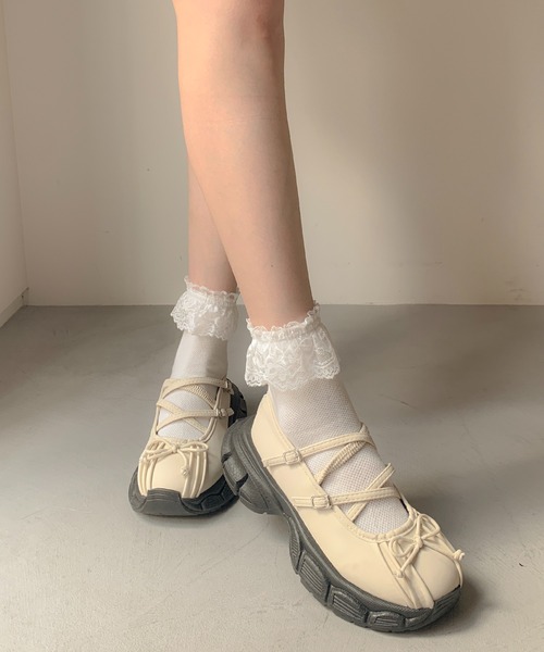 Remonte Dollar リボン ジップスニーカー セール】厚底 リボンストラップ付き スニーカー/レディース