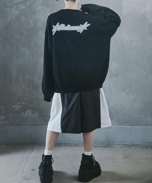 Whinny(ホワイニー)の「Whinny/ナイトスカイチルドレン(ニット/セーター・レディース・サックスブルー/ホワイト/ブラック・FREE)」の14枚目の写真