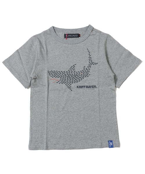 KRIFF MAYER Kid's Collection（クリフメイヤーキッズコレクション）の「カイテキ！T（サメ）（Tシャツ/カットソー・キッズ・グレー/ブルー/チャコール/レンガ・120/130/140/150/160/170）」の2枚目の写真