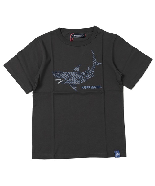 KRIFF MAYER Kid's Collection（クリフメイヤーキッズコレクション）の「カイテキ！T（サメ）（Tシャツ/カットソー・キッズ・グレー/ブルー/チャコール/レンガ・120/130/140/150/160/170）」の3枚目の写真