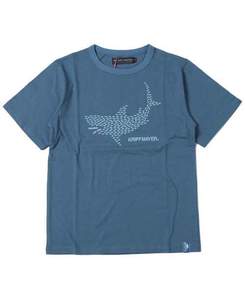 KRIFF MAYER Kid's Collection（クリフメイヤーキッズコレクション）の「カイテキ！T（サメ）（Tシャツ/カットソー・キッズ・グレー/ブルー/チャコール/レンガ・120/130/140/150/160/170）」の9枚目の写真