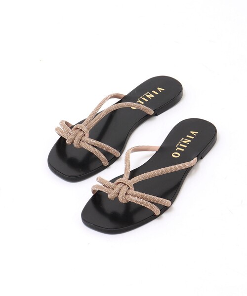 NOLLEY’S（ノーリーズ）の「【VINILO/ ヴィニーロ】キラノットサンダル（サンダル・レディース・ゴールド/シルバー・37/36）」の3枚目の写真