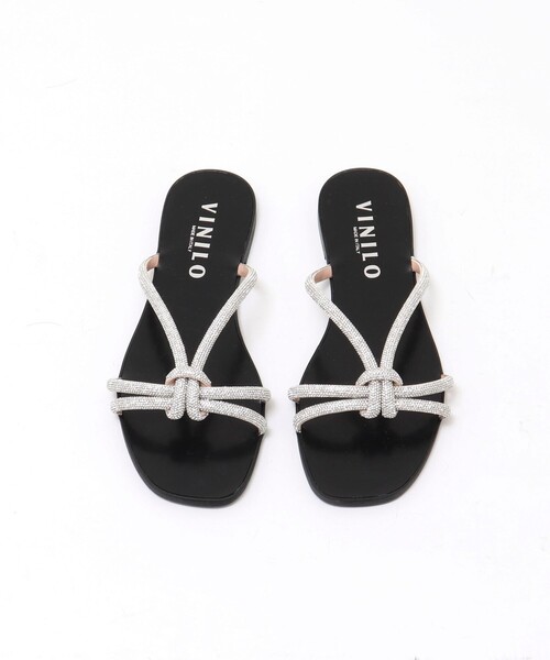 NOLLEY’S（ノーリーズ）の「【VINILO/ ヴィニーロ】キラノットサンダル（サンダル・レディース・ゴールド/シルバー・37/36）」の4枚目の写真