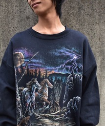 CANADA製 80s DAQUIN アニマルプリント スウェットvintage c23012027.jpg