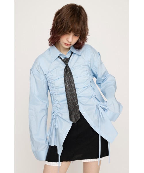 SLY（スライ）の「EMBROIDERY TIE エンブロイダリー タイ ネクタイ（ネクタイ・レディース・グレー系その他2/ベージュ系その他・FREE）」の15枚目の写真