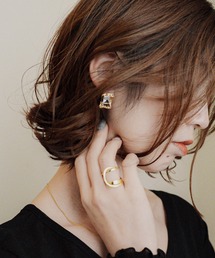 ニッケルフリー ビジューメタルピアス