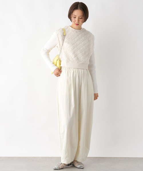 LEPSIM（レプシィム）の「イージータックカーブパンツ　991954（その他パンツ・レディース・ベージュ/アイボリー/ブラック・FREE）」の4枚目の写真