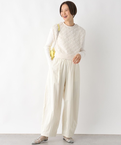 LEPSIM（レプシィム）の「イージータックカーブパンツ　991954（その他パンツ・レディース・ベージュ/アイボリー/ブラック・FREE）」の5枚目の写真