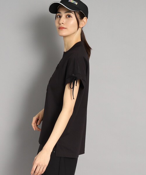 新品タグ付き★adabat ロゴデザイン リボン付き フレンチスリーブTシャツ 新品タグ付き☆adabat ロゴデザイン リボン付き フレンチ