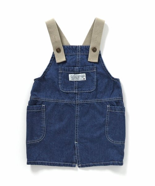 BREEZE（ブリーズ）の「ベルト切替ジャンスカ（ジャンパースカート・キッズ・ブルー/サックスブルー・110/120/90/100）」の2枚目の写真