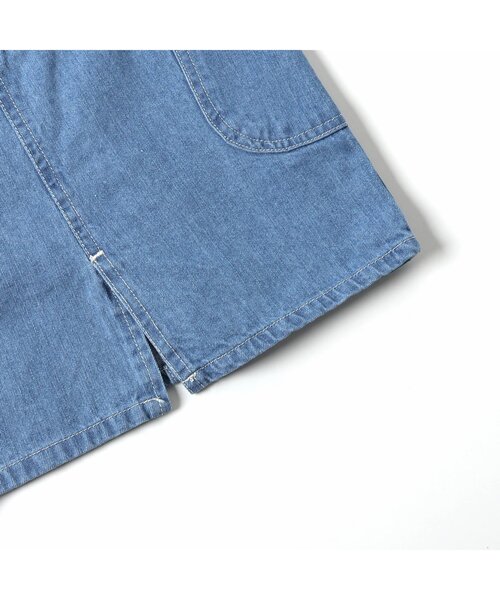 BREEZE（ブリーズ）の「ベルト切替ジャンスカ（ジャンパースカート・キッズ・ブルー/サックスブルー・110/120/90/100）」の10枚目の写真