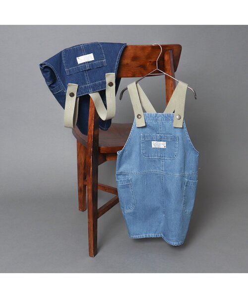 BREEZE（ブリーズ）の「ベルト切替ジャンスカ（ジャンパースカート・キッズ・ブルー/サックスブルー・110/120/90/100）」の8枚目の写真