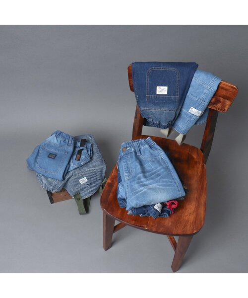 BREEZE（ブリーズ）の「ベルト切替ジャンスカ（ジャンパースカート・キッズ・ブルー/サックスブルー・110/120/90/100）」の5枚目の写真