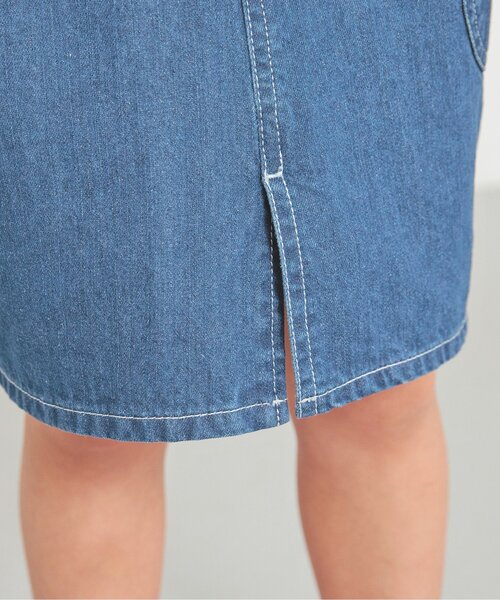 BREEZE（ブリーズ）の「ベルト切替ジャンスカ（ジャンパースカート・キッズ・ブルー/サックスブルー・110/120/90/100）」の16枚目の写真