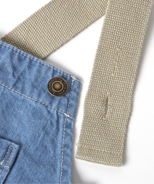 BREEZE（ブリーズ）の「ベルト切替ジャンスカ（ジャンパースカート・キッズ・ブルー/サックスブルー・110/120/90/100）」の14枚目の写真