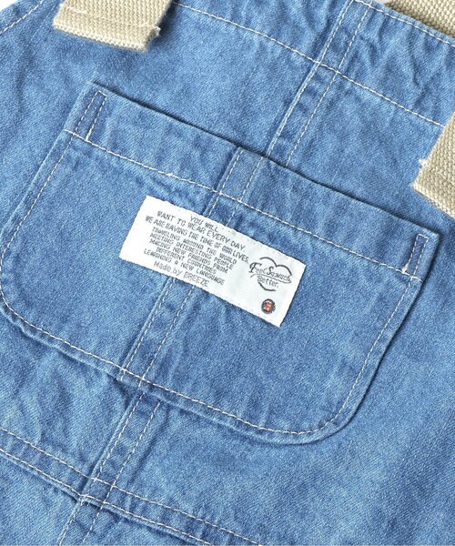 BREEZE（ブリーズ）の「ベルト切替ジャンスカ（ジャンパースカート・キッズ・ブルー/サックスブルー・110/120/90/100）」の13枚目の写真