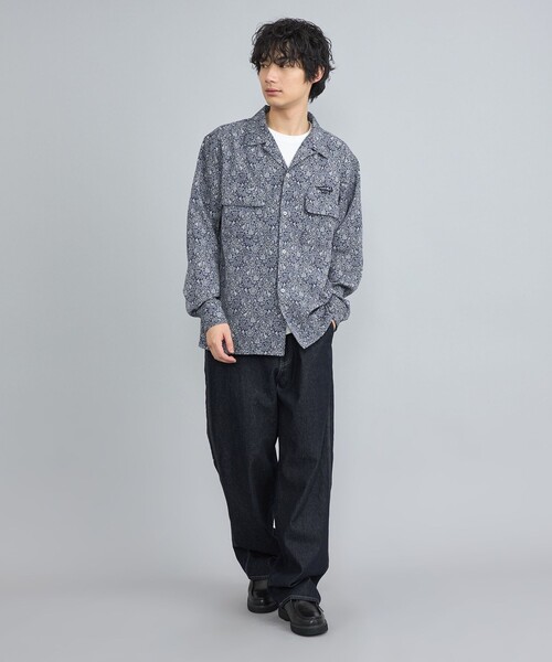 TOWNCRAFT（タウンクラフト）の「TOWNCRAFT（タウンクラフト）別注ペイズリーオープンカラーシャツ（シャツ/ブラウス・メンズ・ブラック/ネイビー・M/L/XL）」の16枚目の写真