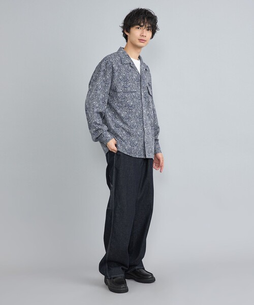 TOWNCRAFT（タウンクラフト）の「TOWNCRAFT（タウンクラフト）別注ペイズリーオープンカラーシャツ（シャツ/ブラウス・メンズ・ブラック/ネイビー・M/L/XL）」の18枚目の写真