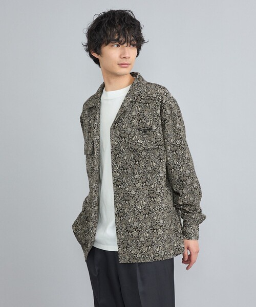 TOWNCRAFT（タウンクラフト）の「TOWNCRAFT（タウンクラフト）別注ペイズリーオープンカラーシャツ（シャツ/ブラウス・メンズ・ブラック/ネイビー・M/L/XL）」の19枚目の写真