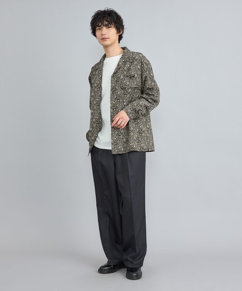 TOWNCRAFT（タウンクラフト）の「TOWNCRAFT（タウンクラフト）別注ペイズリーオープンカラーシャツ（シャツ/ブラウス・メンズ・ブラック/ネイビー・M/L/XL）」の20枚目の写真