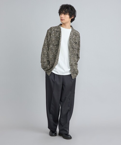 TOWNCRAFT（タウンクラフト）の「TOWNCRAFT（タウンクラフト）別注ペイズリーオープンカラーシャツ（シャツ/ブラウス・メンズ・ブラック/ネイビー・M/L/XL）」の22枚目の写真