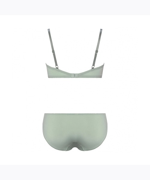 AMOSTYLE BY Triumph（アモスタイルバイトリンプ）の「デイリーAMOSTYLE 寄せブラ クラシックフラワー【B,C,Dカップ】AMST514 WHU + Mini JX（ブラ&ショーツ・レディース・ブラック/ホワイト/グリーン/パープル/ピンク/ネイビー・B65/B70/B75/C65/C70/C75/D65/D70/D75）」の21枚目の写真