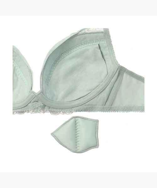 AMOSTYLE BY Triumph（アモスタイルバイトリンプ）の「デイリーAMOSTYLE 寄せブラ クラシックフラワー【B,C,Dカップ】AMST514 WHU + Mini JX（ブラ&ショーツ・レディース・ブラック/ホワイト/グリーン/パープル/ピンク/ネイビー・B65/B70/B75/C65/C70/C75/D65/D70/D75）」の22枚目の写真