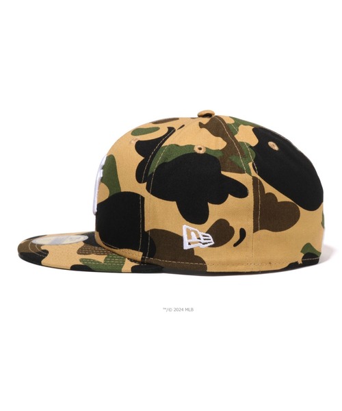 アベイシングエイプの迷彩柄キャップイエロー系 イエロー（黄色）系 A BATHING APE(アベイシングエイプ) - ブランド