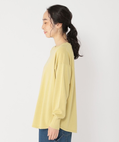 studio CLIP（スタディオクリップ）の「12ゲージラウンドヘムチュニック（ニット/セーター・レディース・ピンク/ネイビー/イエロー/オフホワイト・FREE）」の13枚目の写真