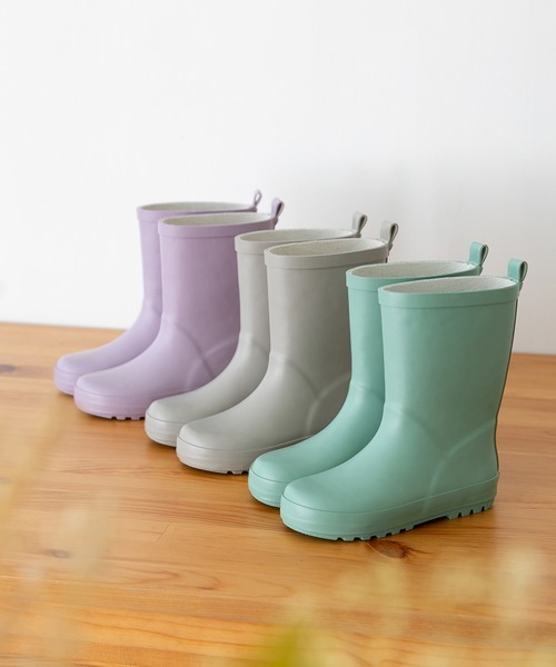 menue（メヌエ）の「キッズ レインブーツ（レインシューズ・キッズ・ネイビー/ミント/ラベンダー/ピンク/グレー・26/27/28/29/30/31/32/33/34/35）」の11枚目の写真