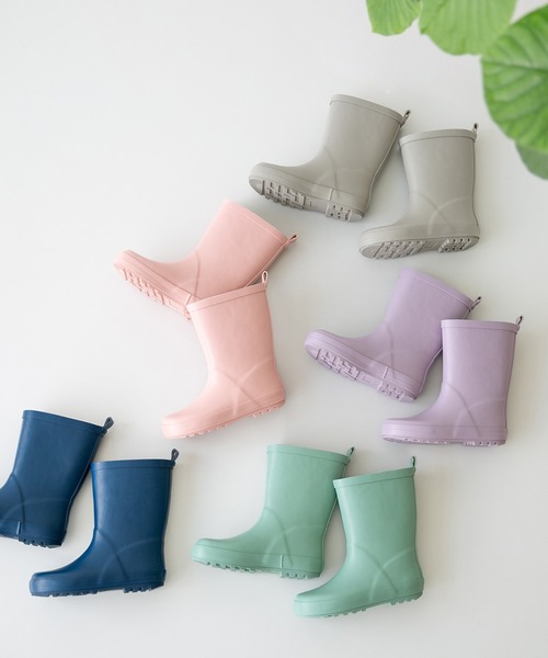 menue（メヌエ）の「キッズ レインブーツ（レインシューズ・キッズ・ネイビー/ミント/ラベンダー/ピンク/グレー・26/27/28/29/30/31/32/33/34/35）」の9枚目の写真
