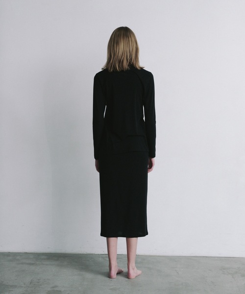 Priv. Spoons Club(プライベートスプーンズクラブ)の「elastic cardigan / Vネック長袖カーディガン(カーディガン/ボレロ・レディース・ブルー/ブラック・FREE)」の19枚目の写真