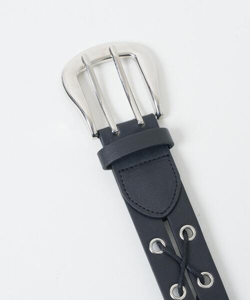 WEGO(ウィゴー)の「WEGO/レースアップハトメベルト(ベルト・レディース・ブラック・FREE)」の2枚目の写真