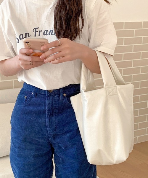 florist（フローリスト）の「メタリックパフィレザーハンドバッグ/トートバッグ（ハンドバッグ・レディース・ホワイト/ピンクゴールド/ブラック/シルバー・FREE）」の7枚目の写真