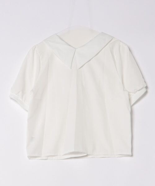 MAISON DE THERESE(メゾン ド テレーズ)の「Vネック半袖シャツ(シャツ/ブラウス・レディース・ホワイト/ライトグリーン・M/S)」の8枚目の写真