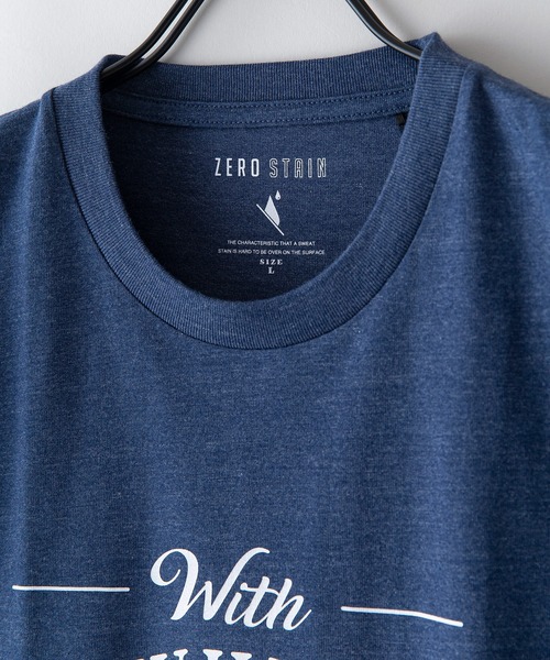 LB/S (エルビーエス)の「汗染みの目立たないTシャツ ZEROSTAIN ゼロステイン 犬猫 アニマルプリントTシャツ 防汚 UVカット 撥水(Tシャツ/カットソー・メンズ・ミント/ホワイト/ブルー/オフホワイト・X-LARGE/MEDIUM/SMALL/LARGE)」の4枚目の写真