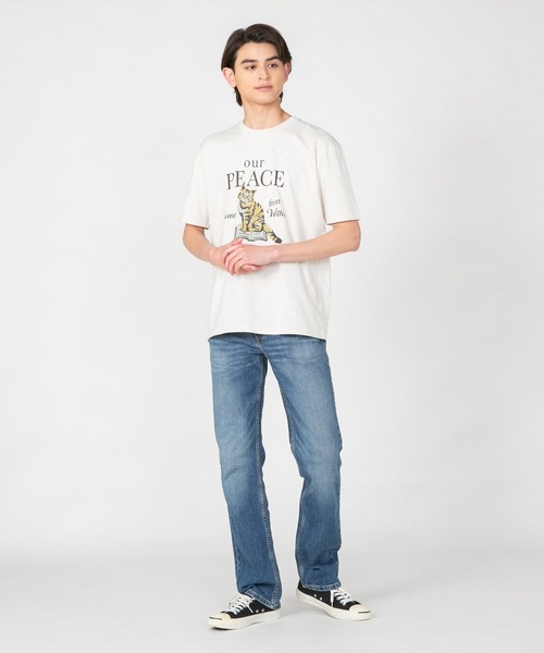 LB/S (エルビーエス)の「汗染みの目立たないTシャツ ZEROSTAIN ゼロステイン 犬猫 アニマルプリントTシャツ 防汚 UVカット 撥水(Tシャツ/カットソー・メンズ・ミント/ホワイト/ブルー/オフホワイト・X-LARGE/MEDIUM/SMALL/LARGE)」の10枚目の写真
