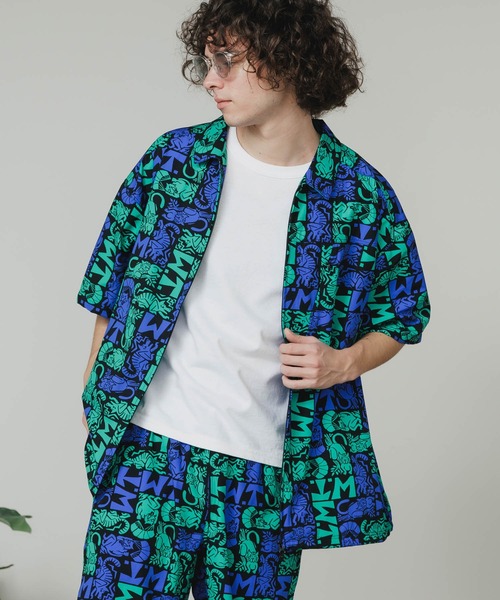 WILD THINGS(ワイルドシングス)の「WILD THINGS/ワイルドシングス PRINT SLANT S/S SHIRT シャツ(シャツ/ブラウス・メンズ・カモフラージュ/レオパード/その他・L/XL/M)」の7枚目の写真