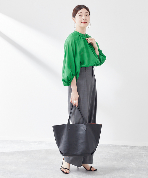 journal standard L'essage(ジャーナルスタンダードレサージュ)の「ウォッシャブルローンバルーンブラウス(シャツ/ブラウス・レディース・ブラック/ホワイト/グリーン・FREE)」の19枚目の写真