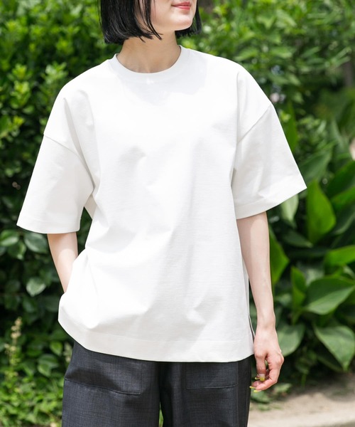 EKAL（エカル）の「『吸水速乾/UVカット』DRY OUT BIG S/S T-SHIRTS（Tシャツ/カットソー・レディース・ブラック/ブラウン系その他/オフホワイト/グレー・ONE）」の2枚目の写真