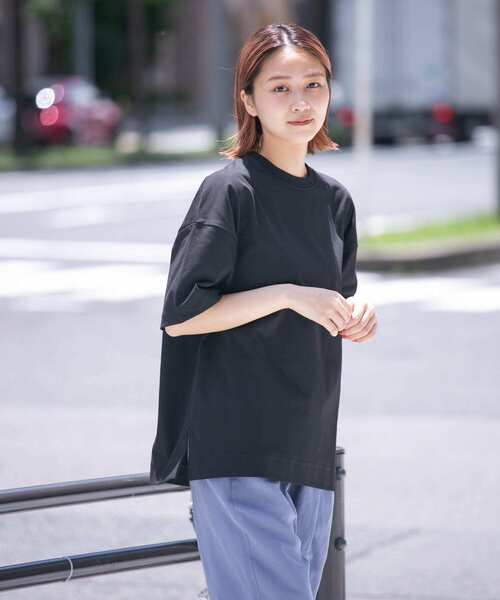 EKAL（エカル）の「『吸水速乾/UVカット』DRY OUT BIG S/S T-SHIRTS（Tシャツ/カットソー・レディース・ブラック/ブラウン系その他/オフホワイト/グレー・ONE）」の3枚目の写真