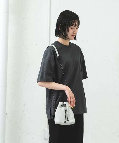 EKAL（エカル）の「『吸水速乾/UVカット』DRY OUT BIG S/S T-SHIRTS（Tシャツ/カットソー・レディース・ブラック/ブラウン系その他/オフホワイト/グレー・ONE）」の5枚目の写真