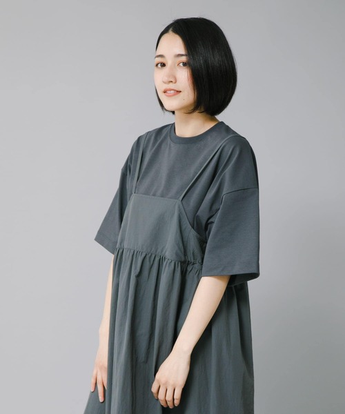 EKAL（エカル）の「『吸水速乾/UVカット』DRY OUT BIG S/S T-SHIRTS（Tシャツ/カットソー・レディース・ブラック/ブラウン系その他/オフホワイト/グレー・ONE）」の9枚目の写真
