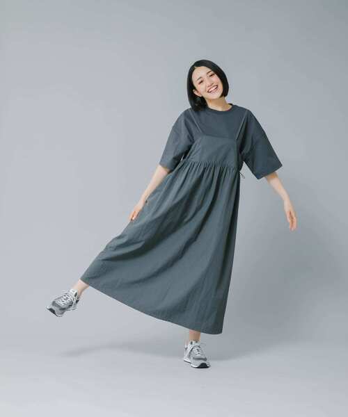 EKAL（エカル）の「『吸水速乾/UVカット』DRY OUT BIG S/S T-SHIRTS（Tシャツ/カットソー・レディース・ブラック/ブラウン系その他/オフホワイト/グレー・ONE）」の11枚目の写真