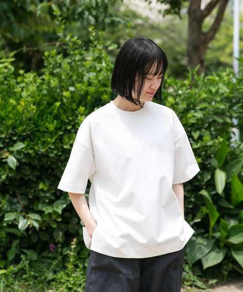 EKAL（エカル）の「『吸水速乾/UVカット』DRY OUT BIG S/S T-SHIRTS（Tシャツ/カットソー・レディース・ブラック/ブラウン系その他/オフホワイト/グレー・ONE）」の13枚目の写真