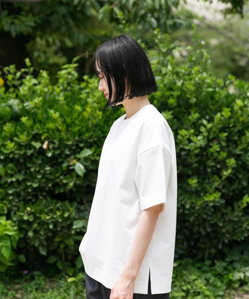 EKAL（エカル）の「『吸水速乾/UVカット』DRY OUT BIG S/S T-SHIRTS（Tシャツ/カットソー・レディース・ブラック/ブラウン系その他/オフホワイト/グレー・ONE）」の14枚目の写真