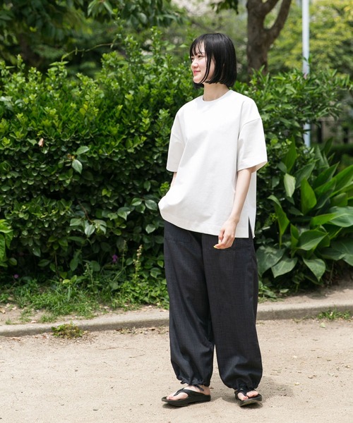 EKAL（エカル）の「『吸水速乾/UVカット』DRY OUT BIG S/S T-SHIRTS（Tシャツ/カットソー・レディース・ブラック/ブラウン系その他/オフホワイト/グレー・ONE）」の16枚目の写真