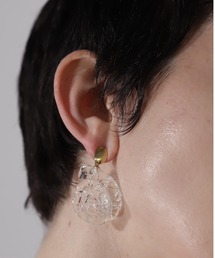 ROSE BUD | (NINFA handmade)アンモナイトスタッドピアス(ピアス（両耳用）)